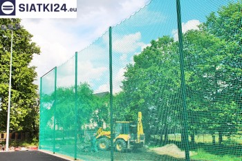 Siatki Ząbki - Zabezpieczenie za bramkami i trybun boiska piłkarskiego dla terenów Miasta Ząbki