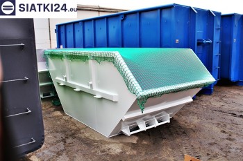 Siatki Ząbki - Siatka przykrywająca na kontener - zabezpieczenie przewożonych ładunków dla terenów Miasta Ząbki